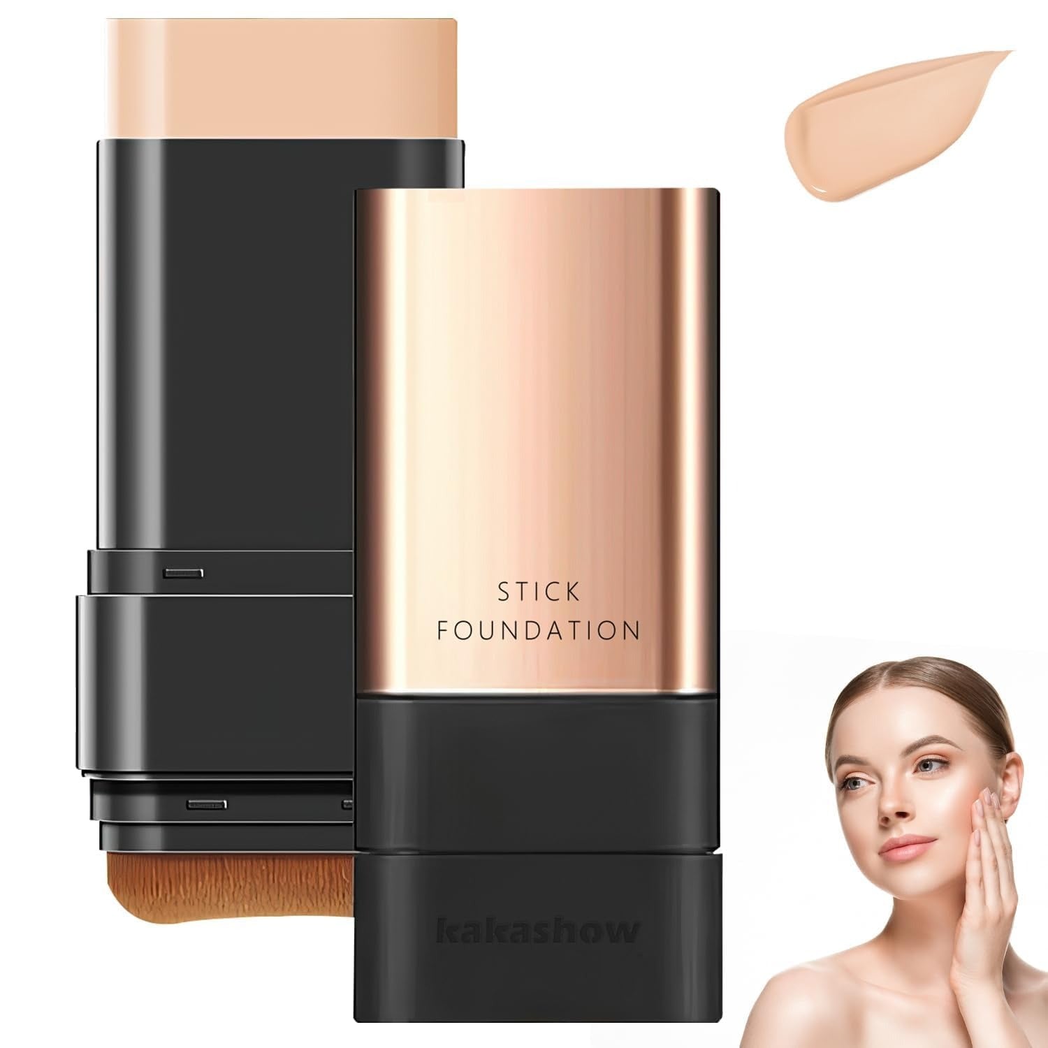 Korean 2 in 1  Luxury Anti-Wrinkle Foundation Stick