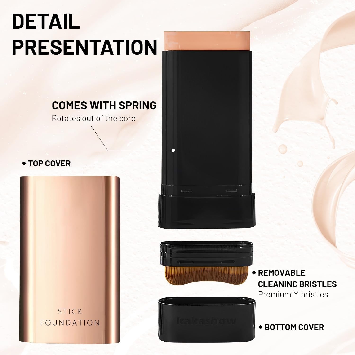 Korean 2 in 1  Luxury Anti-Wrinkle Foundation Stick