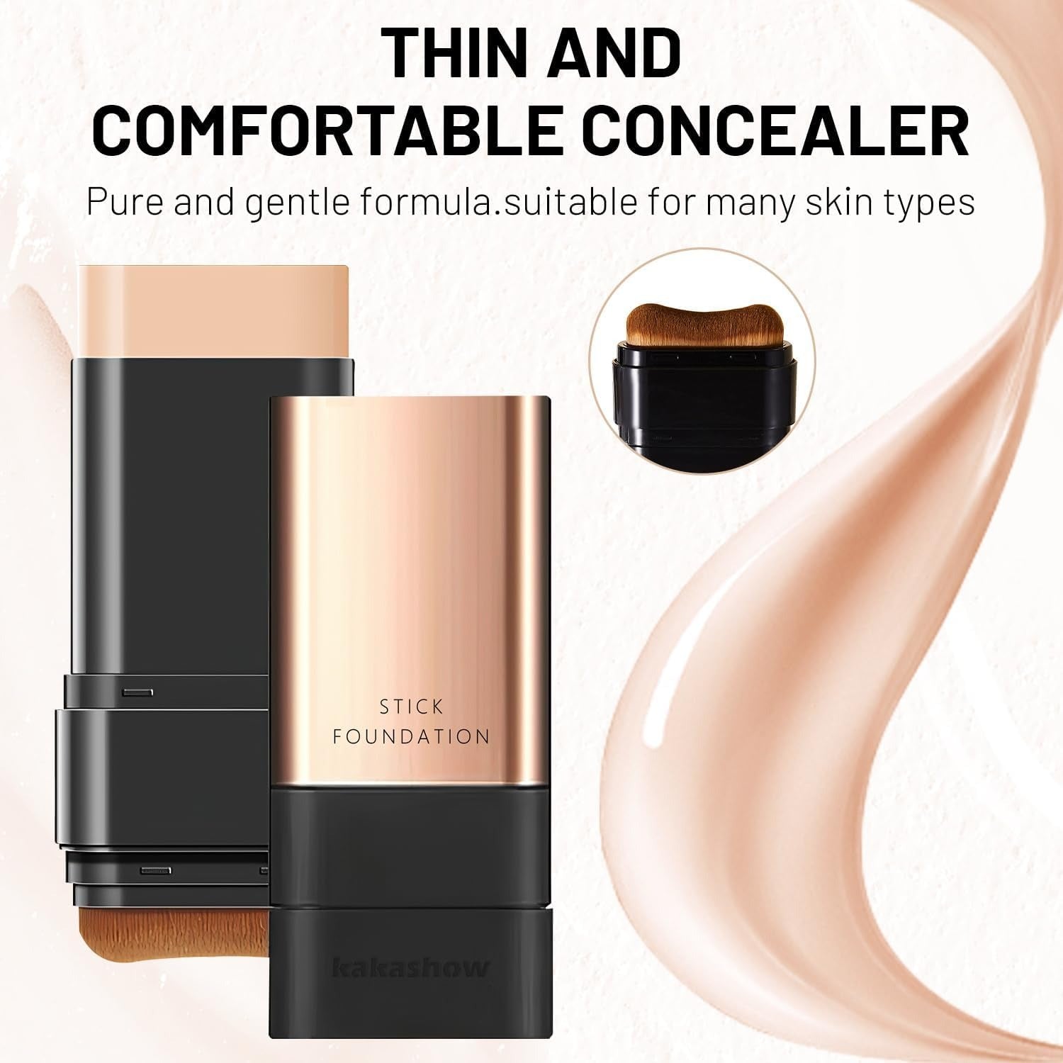 Korean 2 in 1  Luxury Anti-Wrinkle Foundation Stick