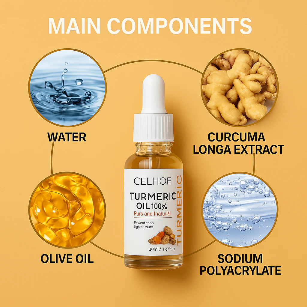Face Turmeric Serum Oil Facial Skin Serum